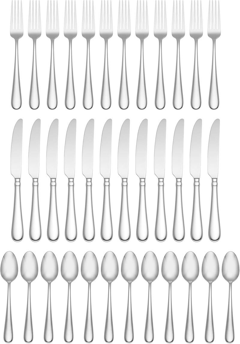 LENOX 899226 Studio 1414 Mirror 36-Piece Flatware Set, Service For 12 - Image 1